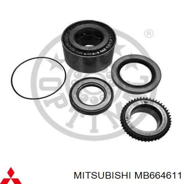 Lożysko piasty tylnej Mitsubishi MB664611 cena, od 38,73 USD