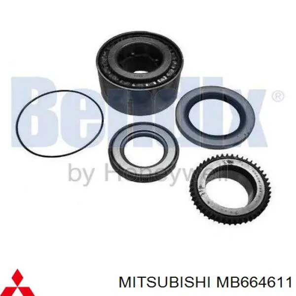 Do koszyka MB664611 Mitsubishi Lożysko piasty tylnej
