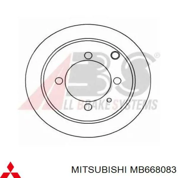 Tarcza hamulcowa tylna Mitsubishi MB668083 cena, od 36,22 USD