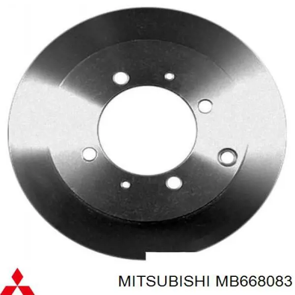 Do koszyka MB668083 Mitsubishi Tarcza hamulcowa tylna