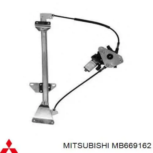 Mechanizm podnoszenia szyby drzwi przednich prawych Mitsubishi MB669162 cena, od 68,61 USD