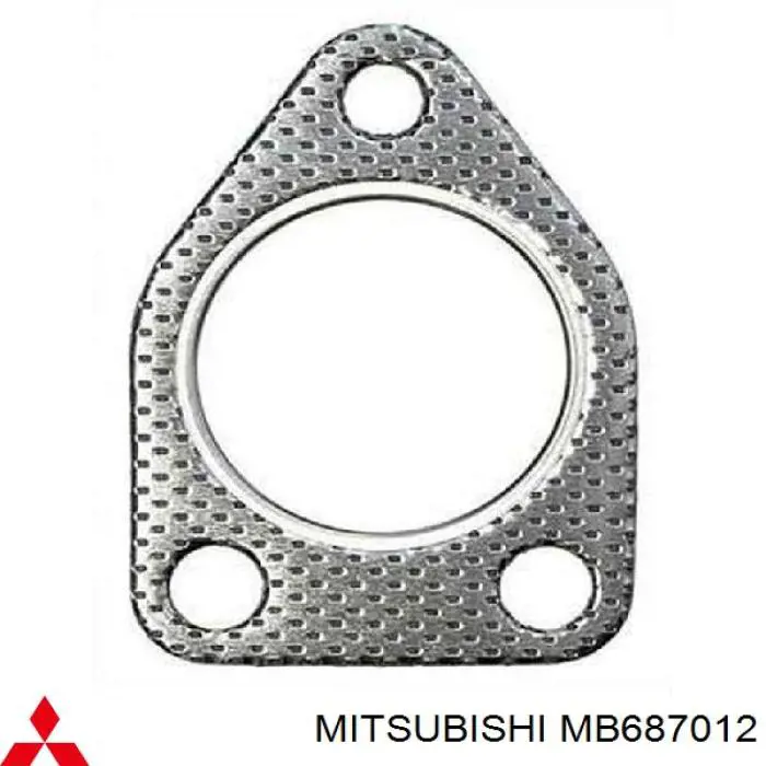 MB687012 Mitsubishi uszczelka rury odbiornika tłumika