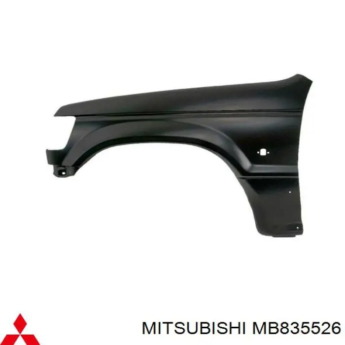Do koszyka MB835526 Mitsubishi Błotnik przedni prawy