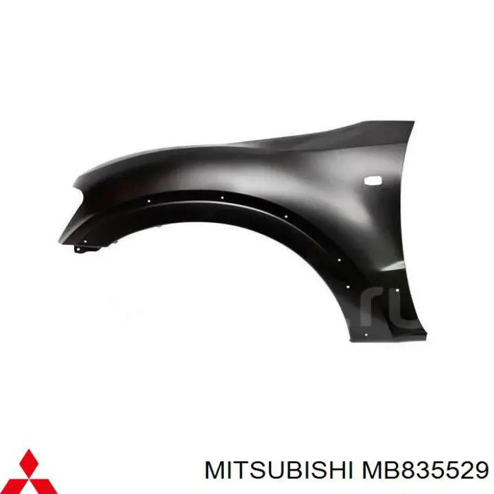 Błotnik przedni lewy Mitsubishi MB835529 cena, od 234,95 USD