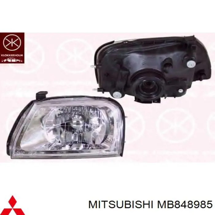 Reflektor wewnętrzny lewy/prawy Mitsubishi MB848985 cena, od 255,38 USD