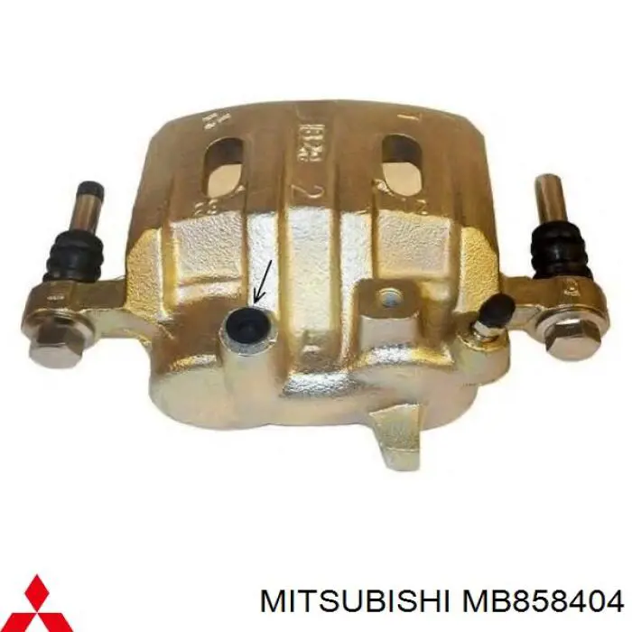 Do koszyka MB858404 Mitsubishi Zacisk hamulcowy przedni lewy