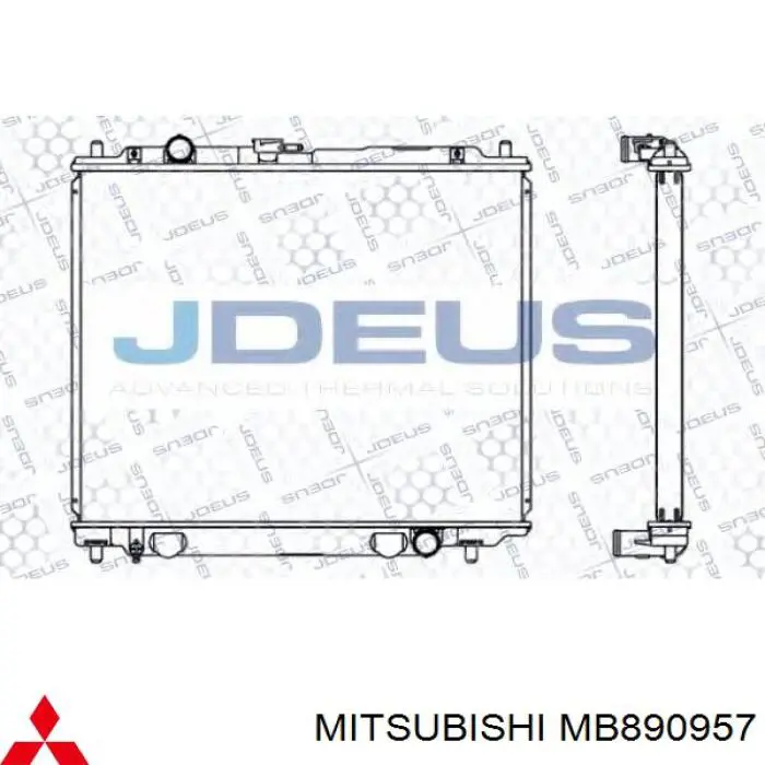 Chłodnica silnika Mitsubishi MB890957 cena, od 144,15 USD