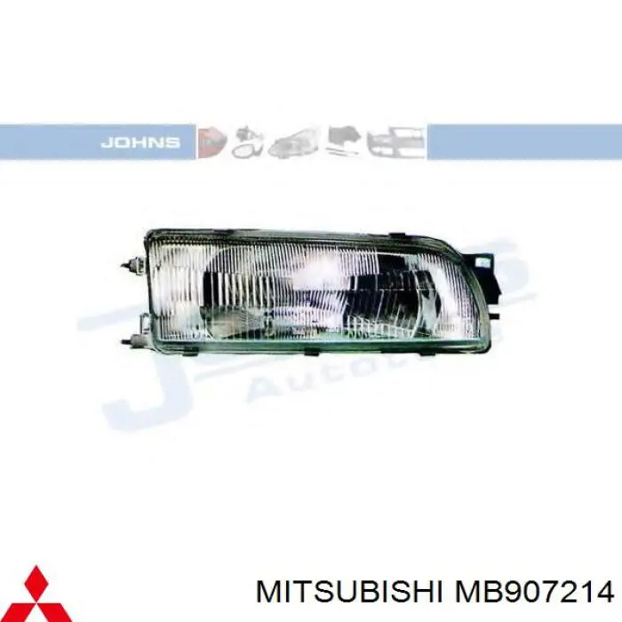 Reflektor prawy Mitsubishi Lancer V sedana (CB, CD, CE) (1991 - 1996) cena, od 54,01 USD