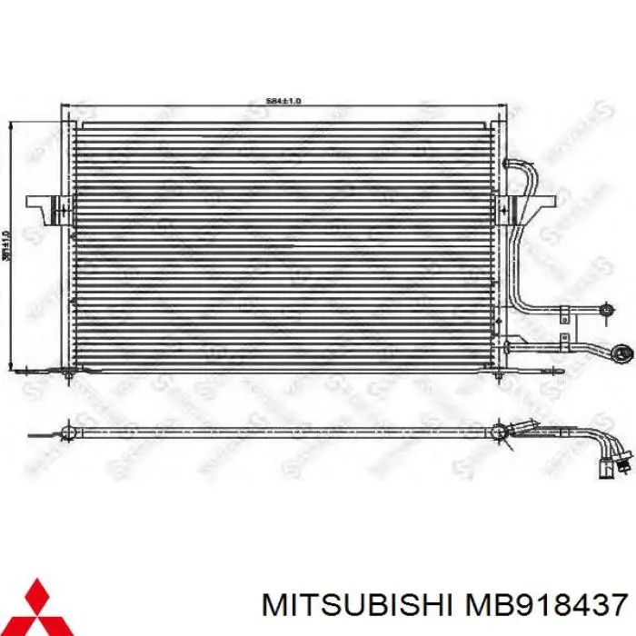 Chłodnica klimatyzacji Mitsubishi Pajero II Canvas Top SUV (V2W, V4W) (1990 - 2004) cena, od 112,53 USD