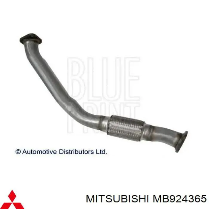 Do koszyka MB924365 Mitsubishi Przedni rura przyjęcia (kalesony) tłumika