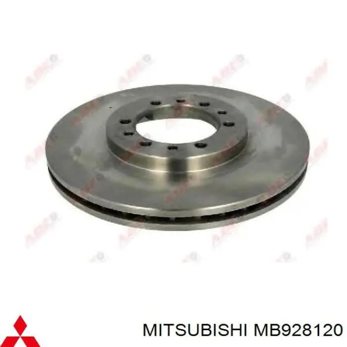 Do koszyka MB928120 Mitsubishi Tarcza hamulcowa przednia