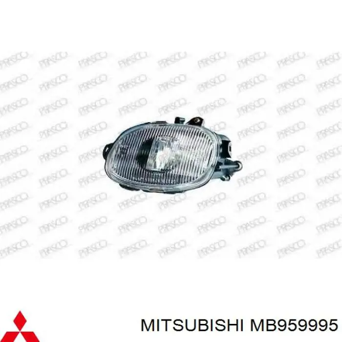 MB959995 Mitsubishi Lampa przeciwmgielna lewa