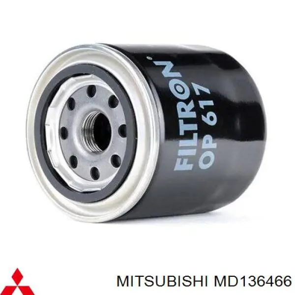 Do koszyka MD136466 Mitsubishi Filtr oleju