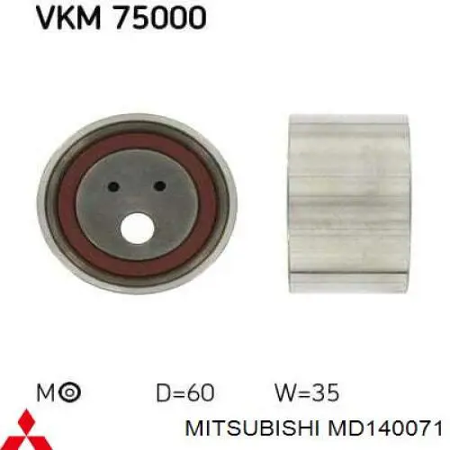 Do koszyka MD140071 Mitsubishi Rolka napinacza paska rozrządu