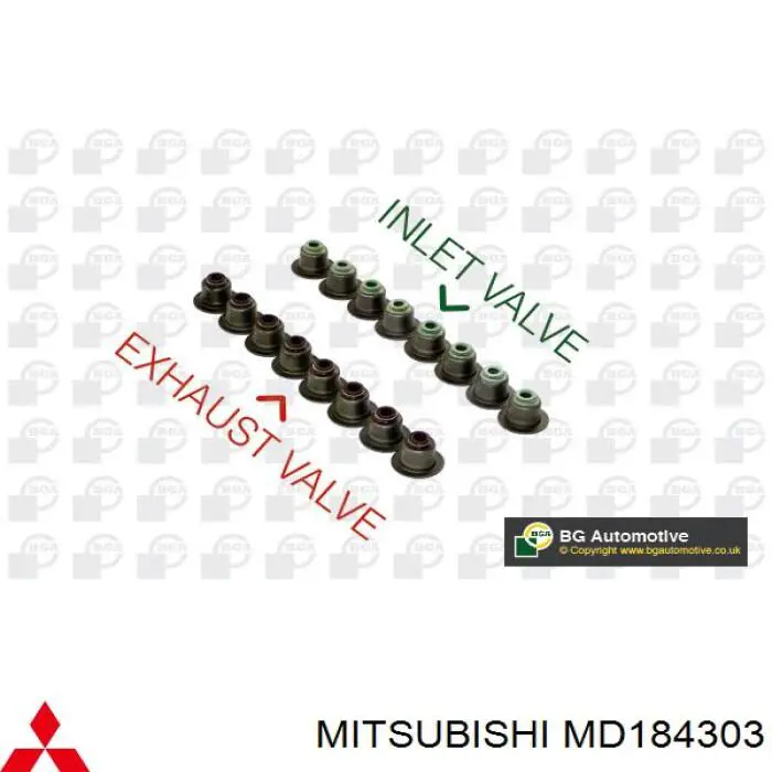 Do koszyka MD184303 Mitsubishi Uszczelniacz zaworu dolotowego/wylotowego