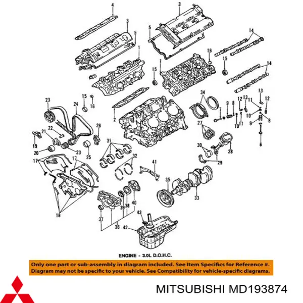 Do koszyka MD193874 Mitsubishi Pasek rozrządu
