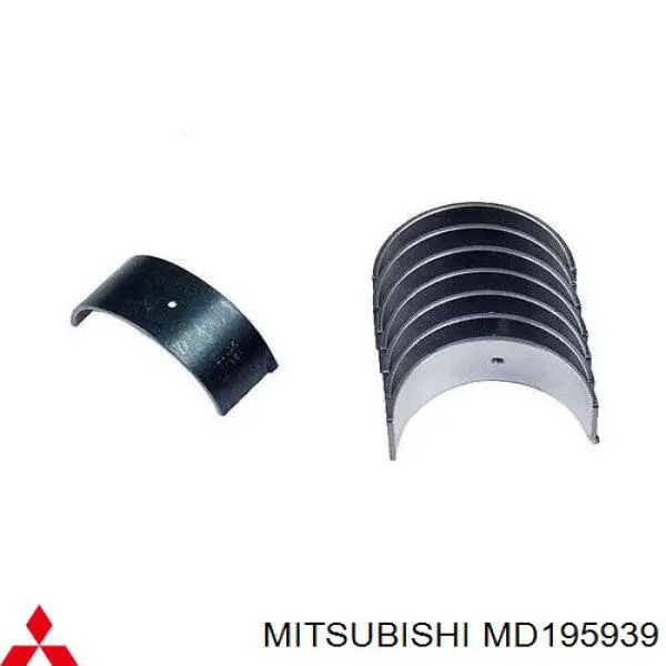 Panewki korbowodowe wału korbowego, zestaw, standardowe (STD) Mitsubishi MD195939 cena, od 18,70 USD