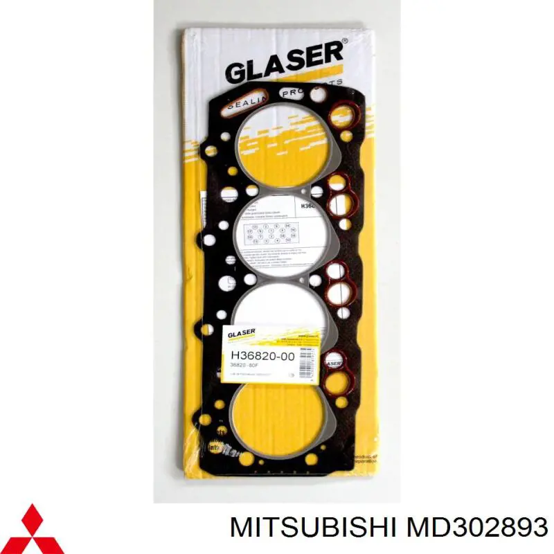 Do koszyka MD302893 Mitsubishi Uszczelka głowicy cylindrów