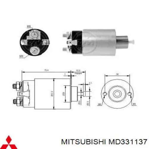 Rozrusznik MD331137 Mitsubishi