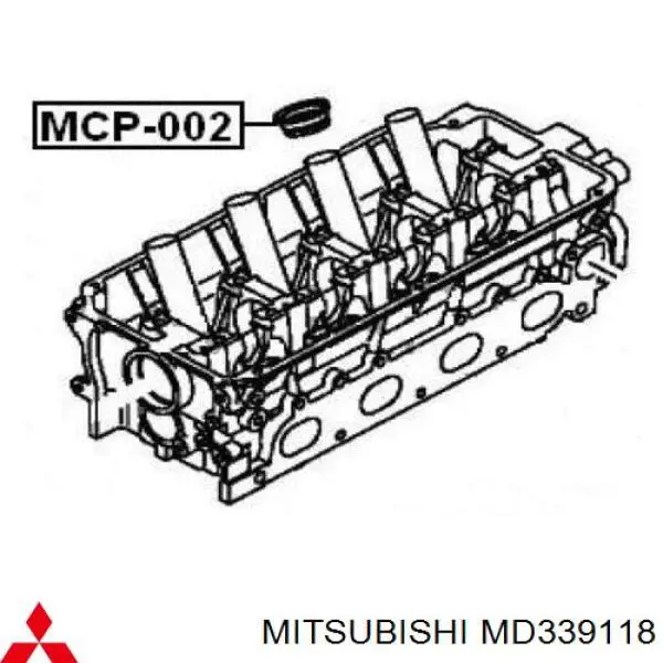 Do koszyka MD339118 Mitsubishi Pierścień uszczelniający gniazda świecy