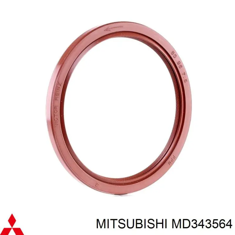 Uszczelniacz wału korbowego silnika tylny Mitsubishi MD343564 cena, od 9,00 USD