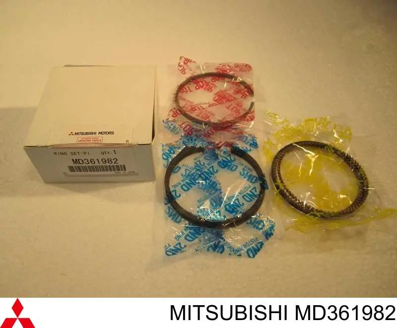 Pierścienie tłokowe na 1 cylinder, STD. Mitsubishi MD361982 cena, od 12,78 USD