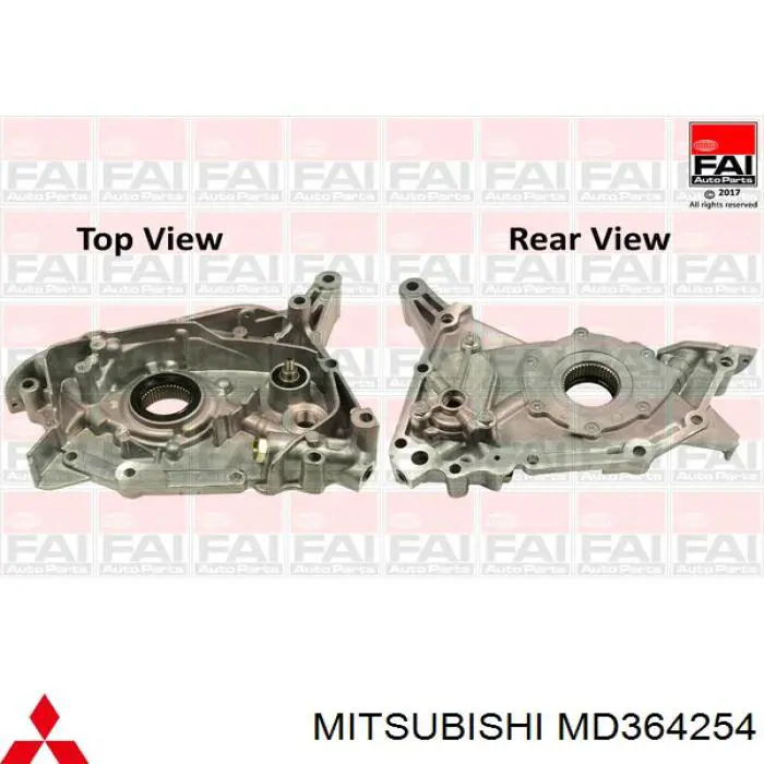 Do koszyka MD364254 Mitsubishi Pompa oleju