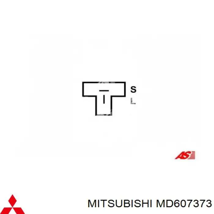 Do koszyka MD607373 Mitsubishi Szczotka alternatora