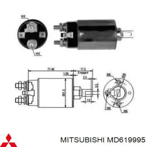 Bendiks rozrusznika Mitsubishi Outlander I SUV (CU) (2003 - 2008) cena, od 69,03 USD