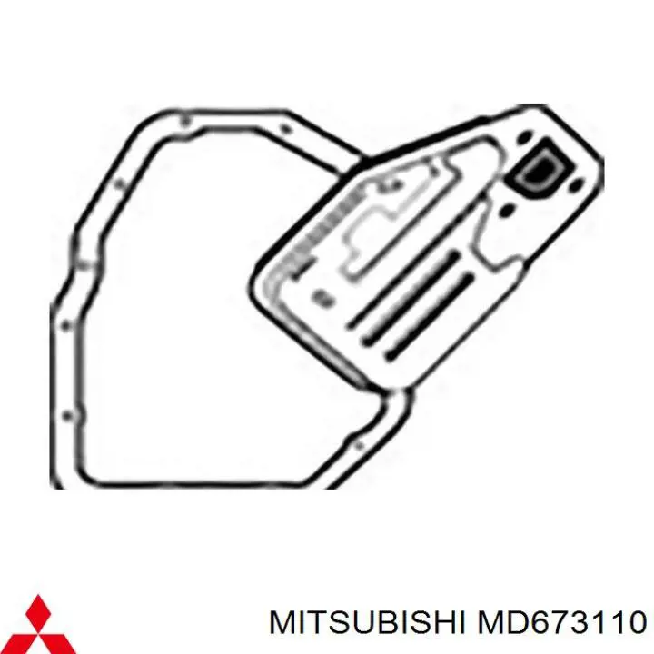 Do koszyka MD673110 Mitsubishi Filtr automatycznej skrzyni biegów