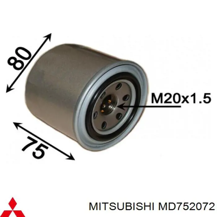 Do koszyka MD752072 Mitsubishi Filtr automatycznej skrzyni biegów