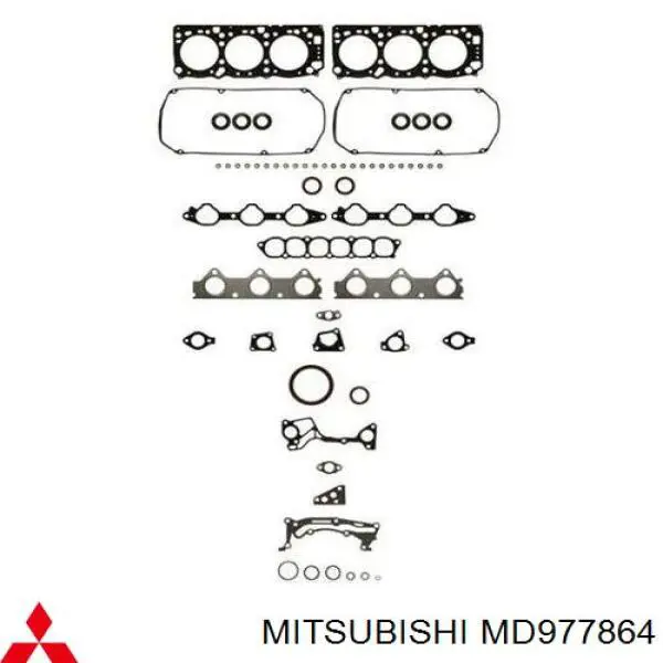 Zestaw uszczelek silnika pełny Mitsubishi MD977864 cena, od 160,71 USD