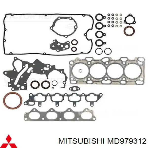 Zestaw uszczelek silnika pełny Mitsubishi MD979312 cena, od 227,18 USD