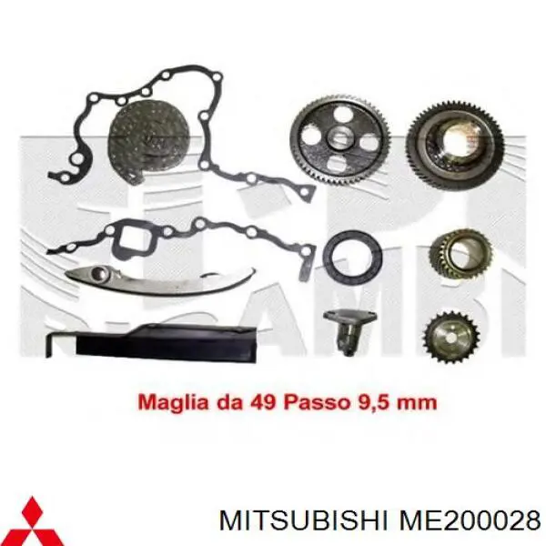 ME200028 Mitsubishi Uszczelniacz wału korbowego przedni