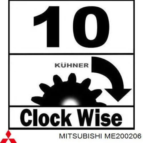 Rozrusznik Mitsubishi ME200206 cena, od 138,92 USD