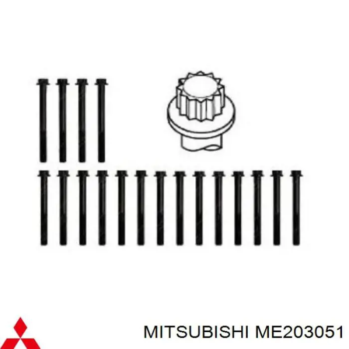 ME203051 Mitsubishi Śruba głowicy cylindrów