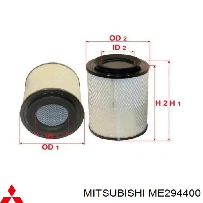Do koszyka ME294400 Mitsubishi Filtr powietrza