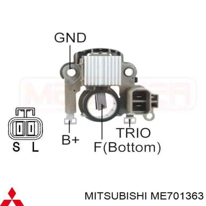 Regulator alternatora (przekaźnik ładowania) Mitsubishi ME701363 cena, od 26,95 USD