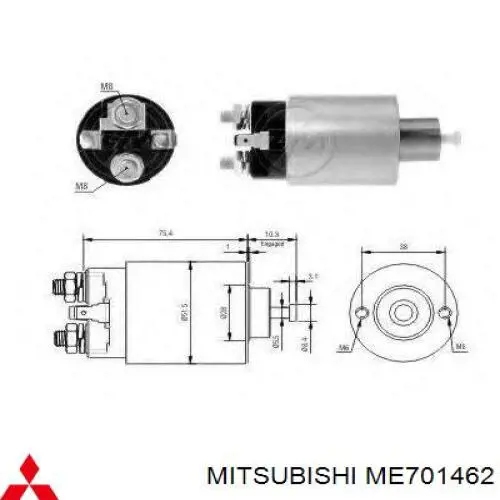 Elektromagnes rozrusznika ME701462 Mitsubishi