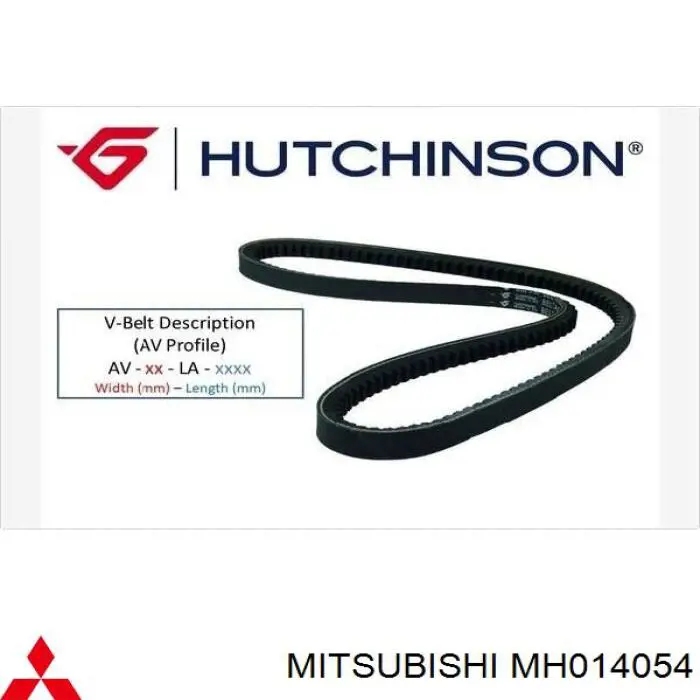Do koszyka MH014054 Mitsubishi Pas napędowy mechanizmów