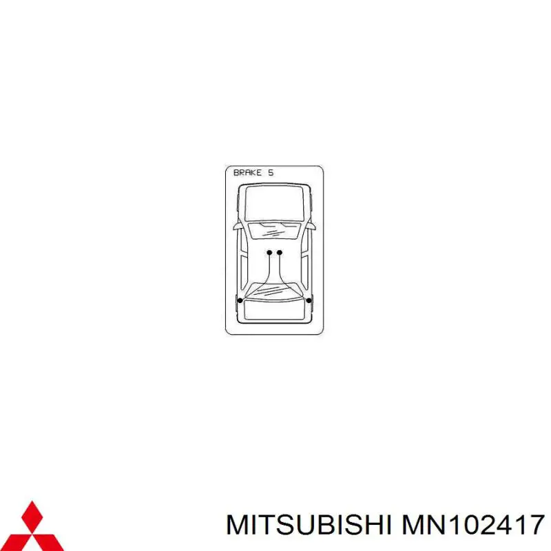 Linka hamulca ręcznego tylna prawa Mitsubishi MN102417 cena, od 33,97 USD