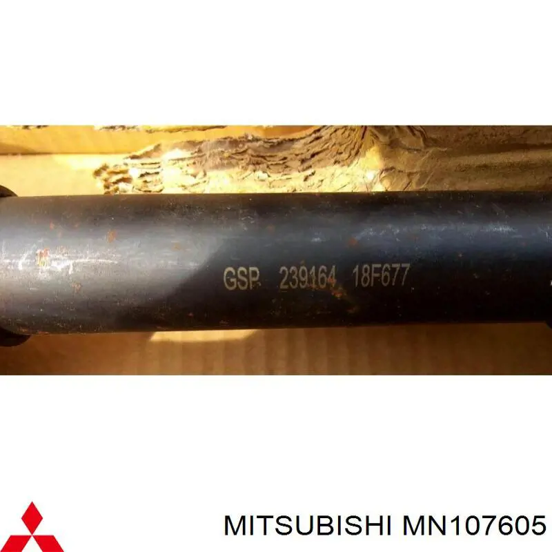Do koszyka MN107605 Mitsubishi Półoś napędowa przednia lewa