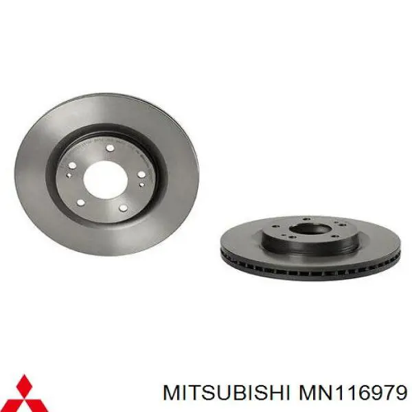 Tarcza hamulcowa przednia Mitsubishi MN116979 cena, od 50,79 USD