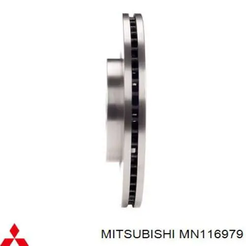 Do koszyka MN116979 Mitsubishi Tarcza hamulcowa przednia