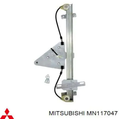 Mechanizm podnoszenia szyby drzwi przednich lewych Mitsubishi Pajero 3 