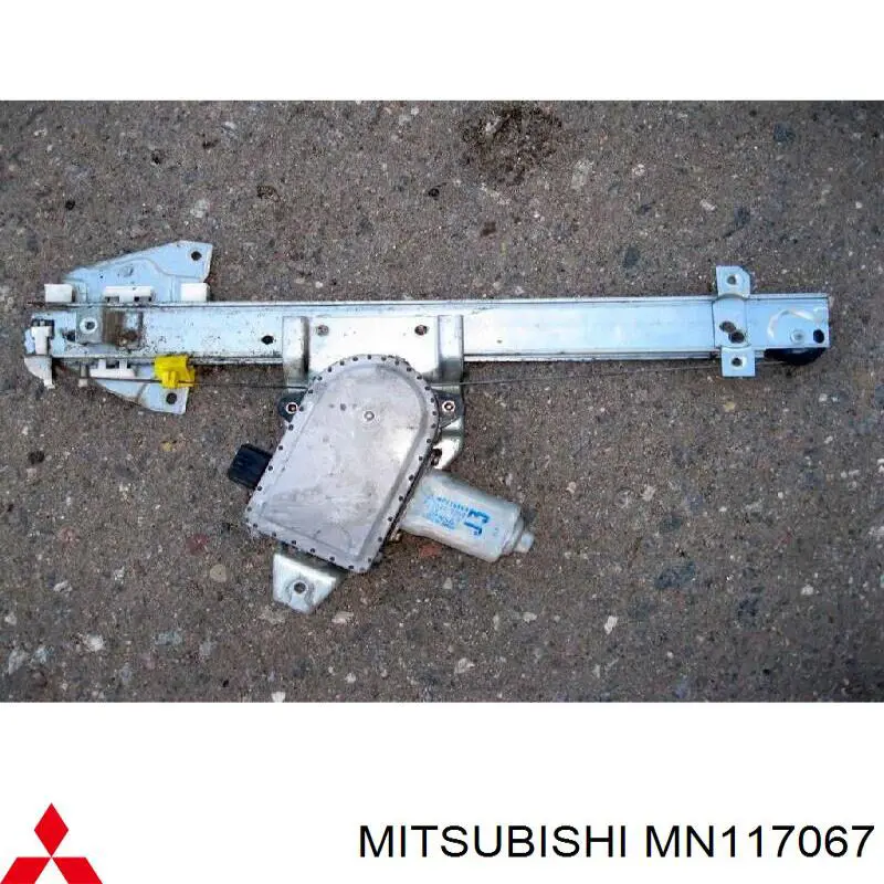 Mechanizm podnoszenia szyby drzwi tylnych lewych Mitsubishi Pajero 3 