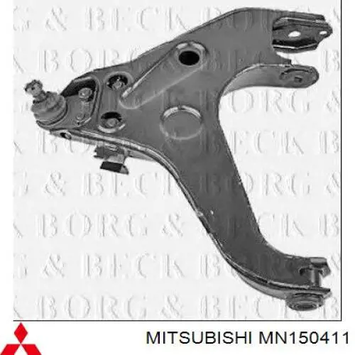 Wahacz zawieszenia przedniego dolny lewy Mitsubishi MN150411 cena, od 124,29 USD