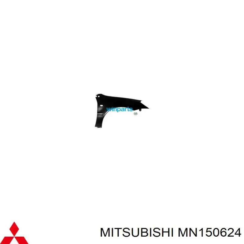 Błotnik przedni prawy Mitsubishi MN150624 cena, od 50,50 USD