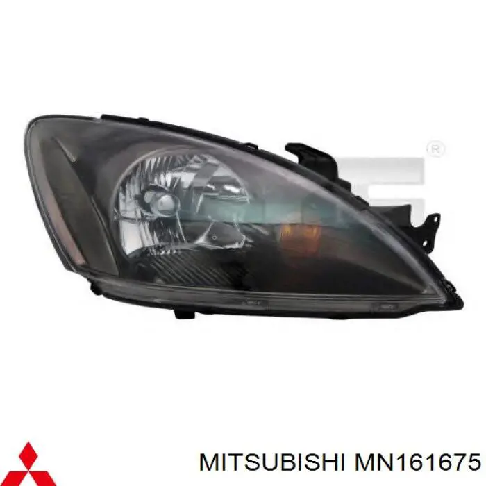 MN161675 Mitsubishi Reflektor lewy