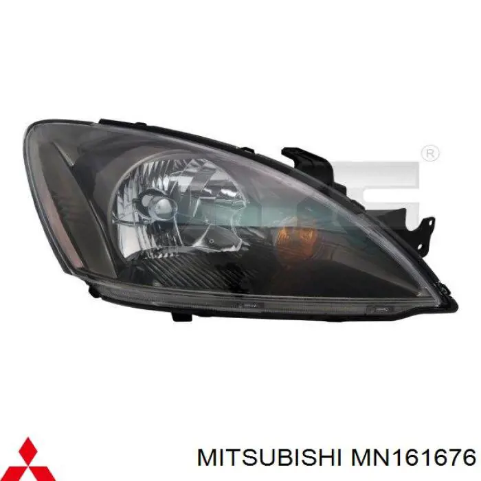 MN161676 Mitsubishi Reflektor prawy